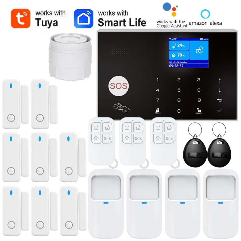 Smart WiFi GSM Home Security Alarm System with PIR Sensor