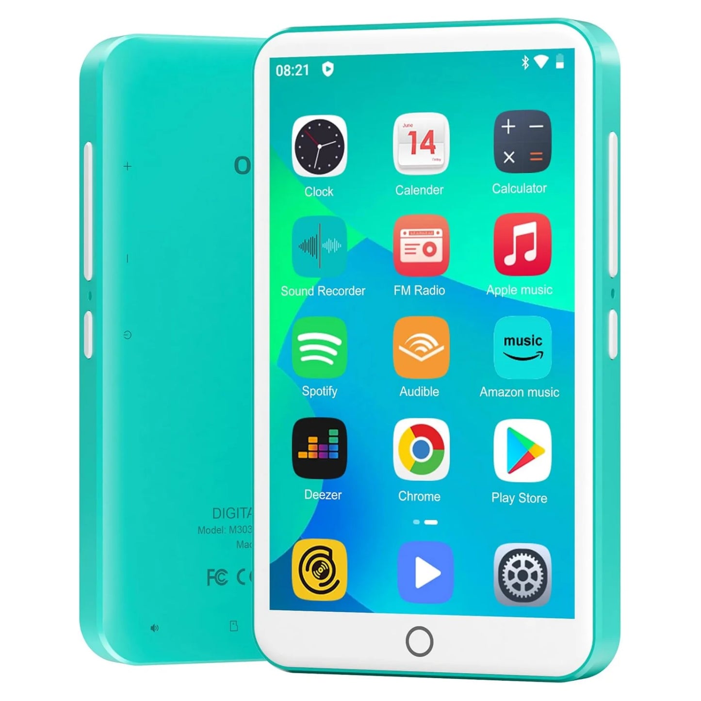 MP3 Player 80GB with Bluetooth WiFi 4.0 Inch Screen Assorted Colours