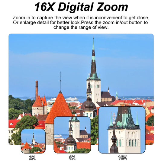 Vlogging Camera 6K 32GB with 16X Zoom