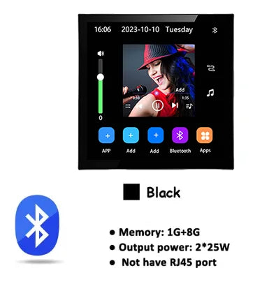 2 Inch Android 10 Touch Wall Amplifier WiFi Bluetooth
