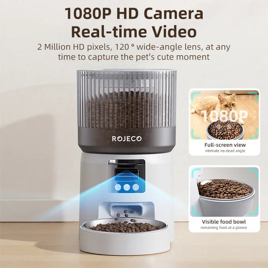 Automatic Cat Feeder with 1080P HD Camera and WiFi