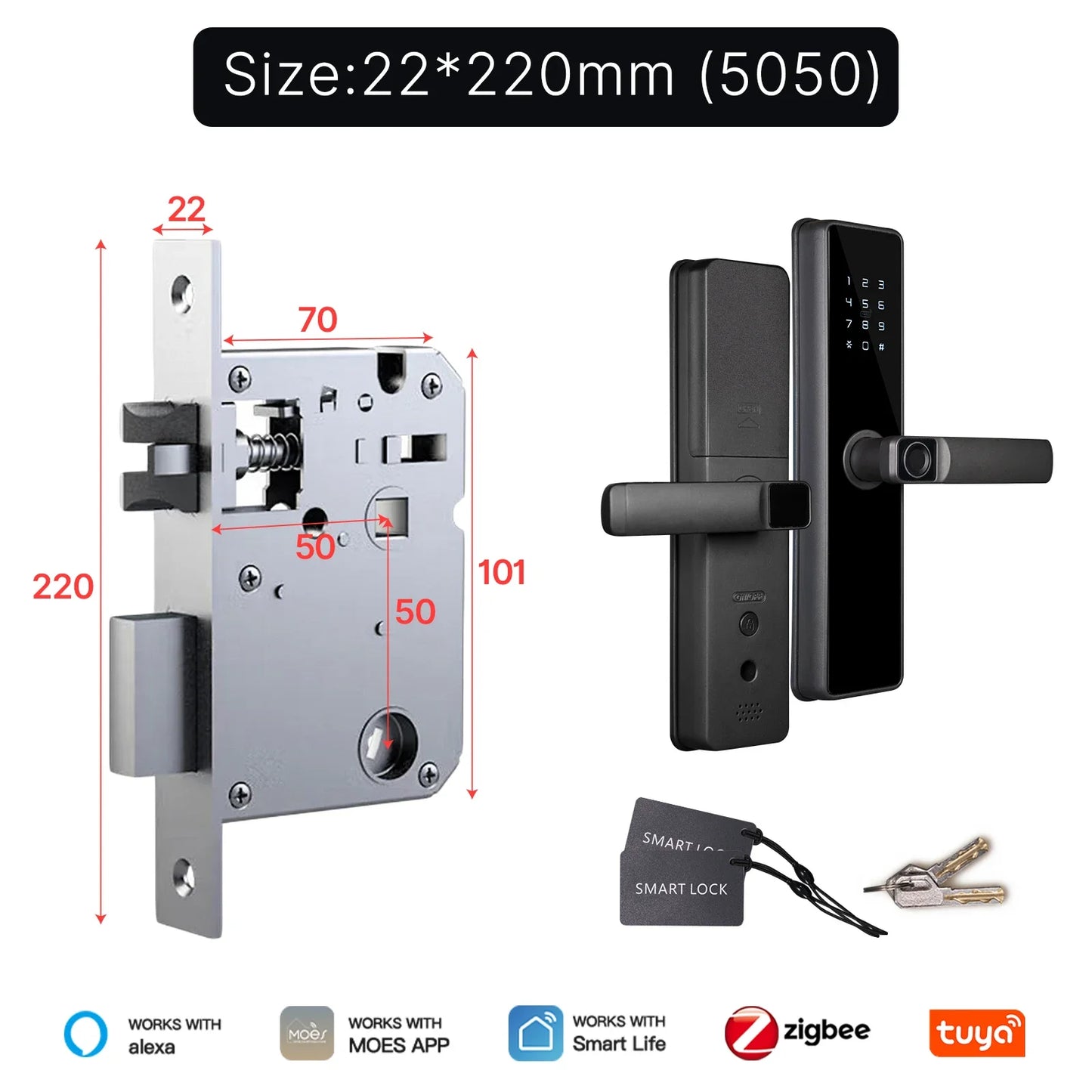 Battery Powered Smart Door Lock with Alexa Support