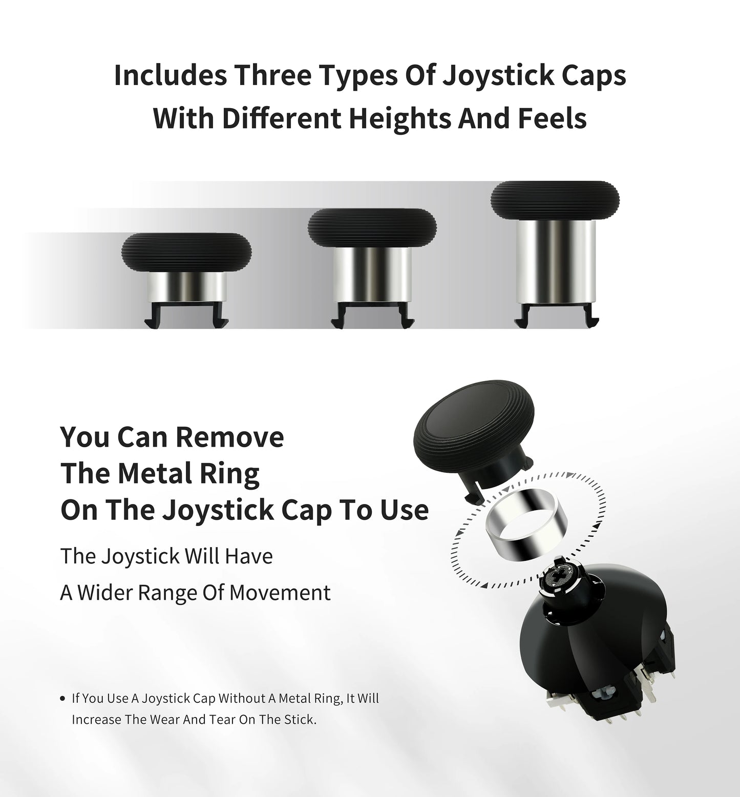 Low-Power Adjustable Joystick Repair Kit for Switch Pro