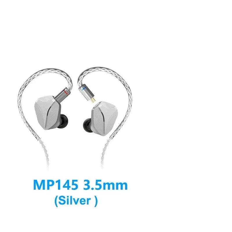 MP145 Silver 3.5mm Hi-Res Music Earphones