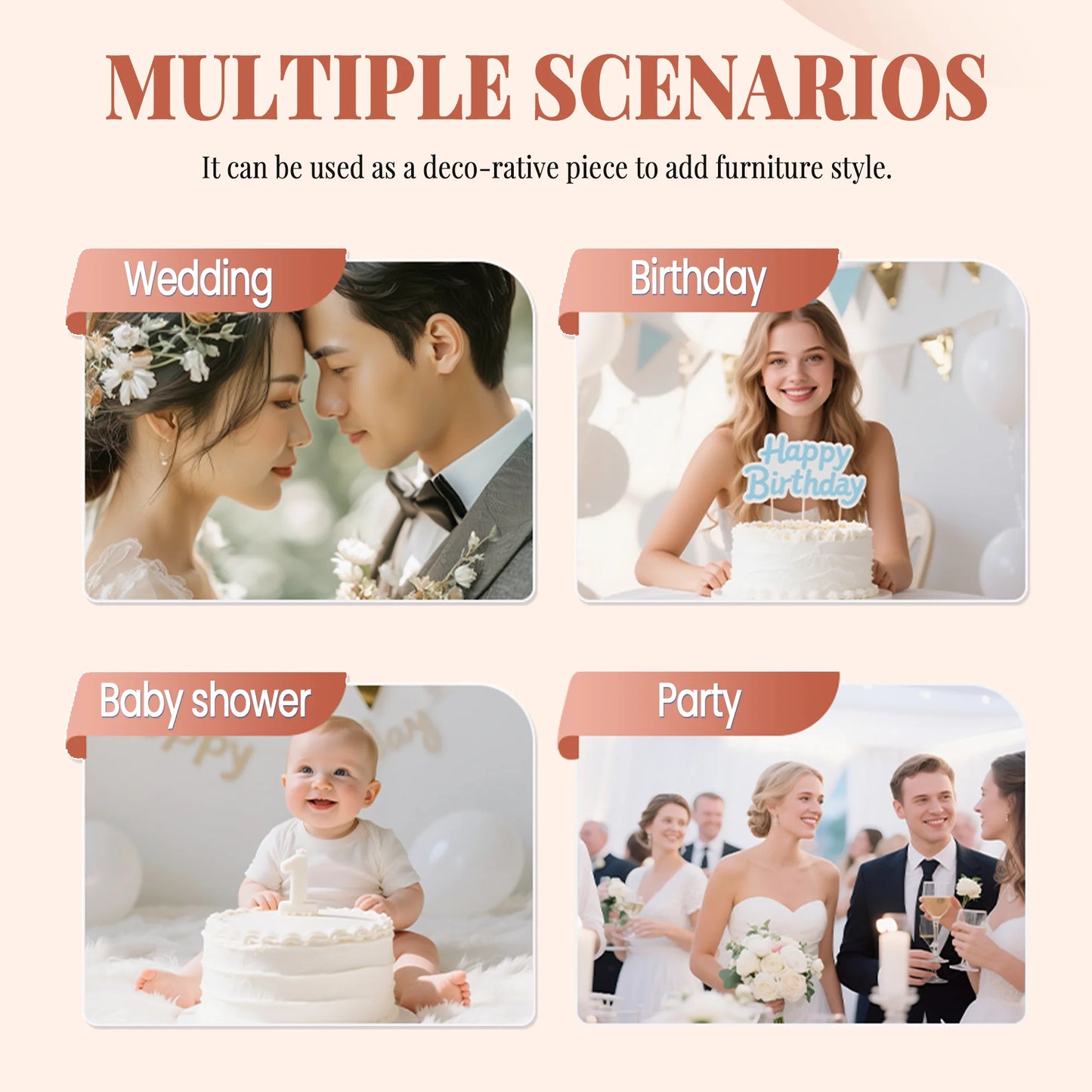 Wedding Party White Video Message Guestbook Telephone