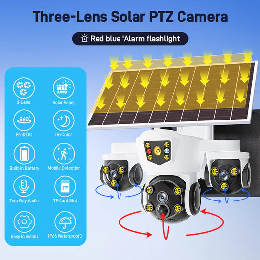 Heavy Duty 10X Zoom WiFi Security Camera 64GB