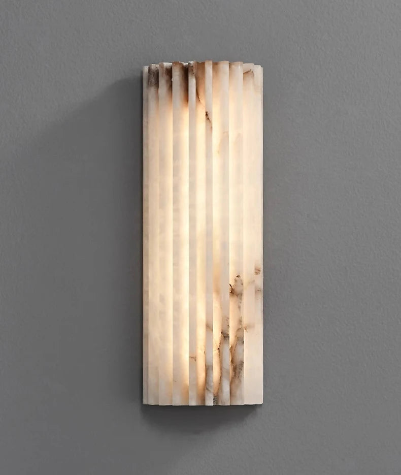 30cm Marble LED Wall Lamp with Warm Ambient Glow