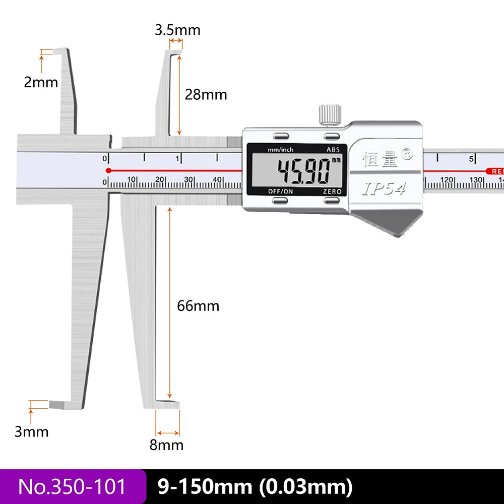 Electronic Inner Groove Caliper 150mm High Accuracy Measuring Tool