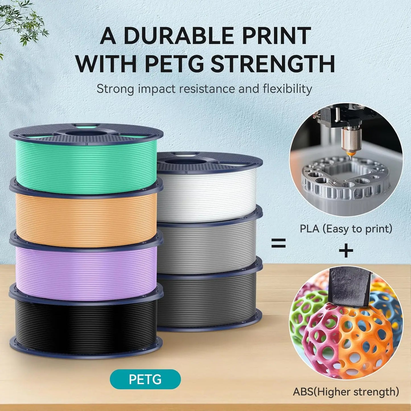 10 Rolls PETG 3D Printer Material