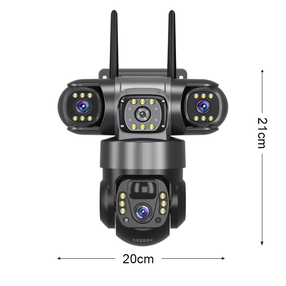 4G Solar Outdoor CCTV Camera 6K 12MP with Night Vision