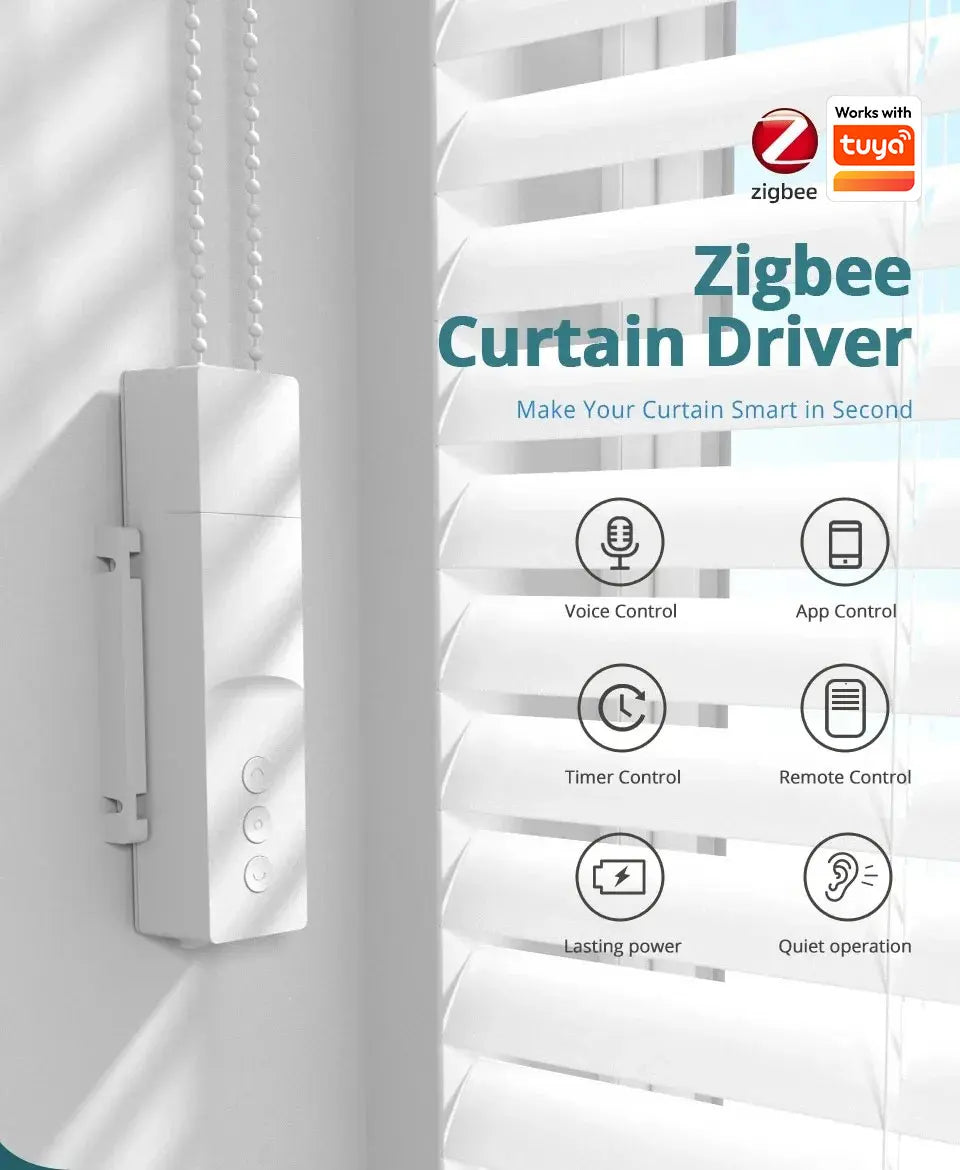 Zigbee Smart 9 Channel Roller Shade Driver with Battery