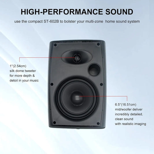 Outdoor 6.5 Inch 400W Passive Speakers White
