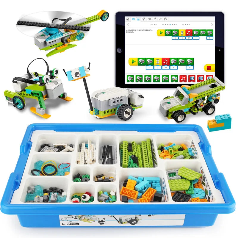 STEM Robot Building Kit with Programmable EV3-Compatible Bricks
