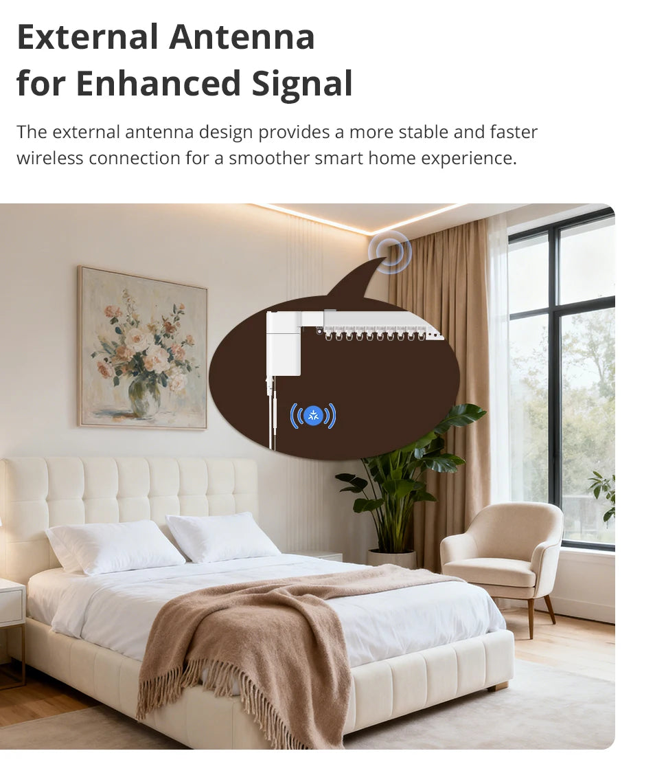 WiFi 4m Smart Curtain Motor for Google Home