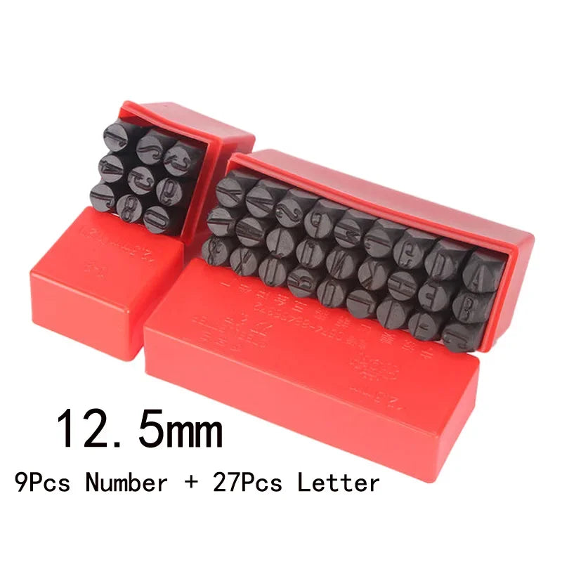 36-Piece 12.5mm Metal Stamping Kit DIY Tools
