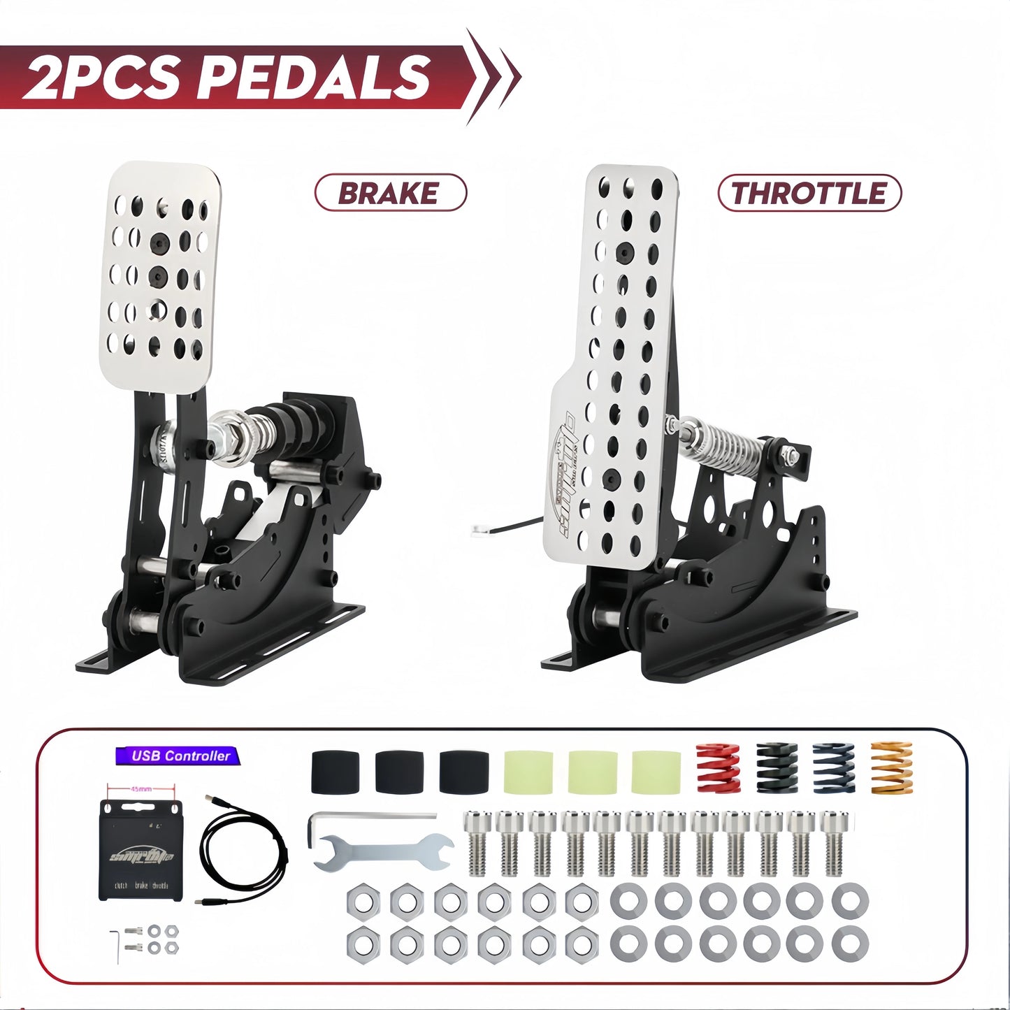 Load Cell Racing Pedals 200kg for PC Simulators