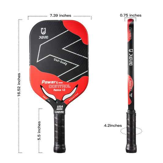 Carbon Fiber Pickleball Paddle with Cover Power & Control