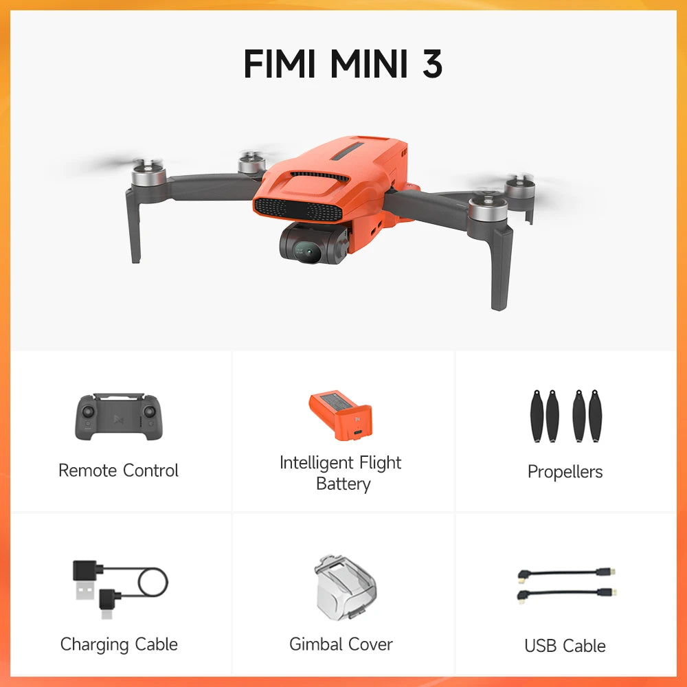 Foldable 4K GPS Drone with Long-Range Transmission Mini 3