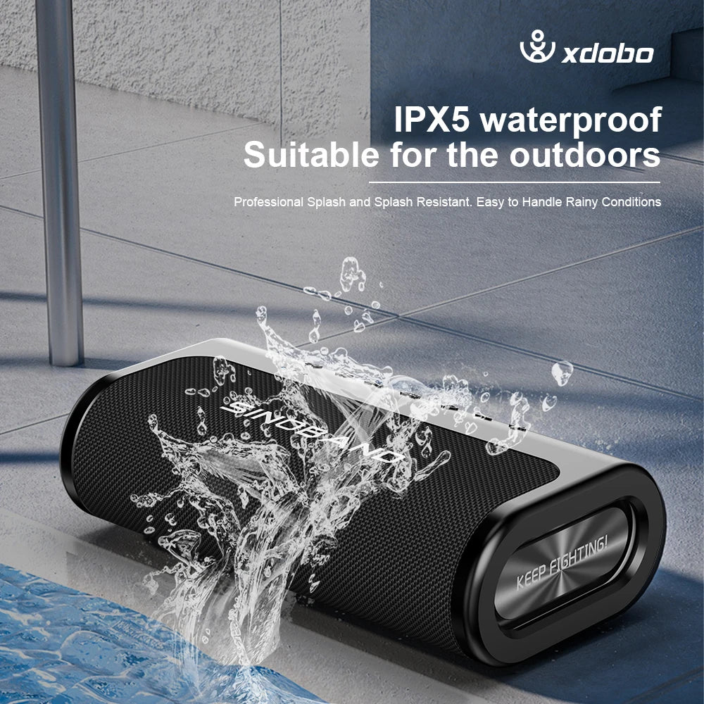 Portable 80W Bluetooth Waterproof Outdoor Speaker with Power Bank