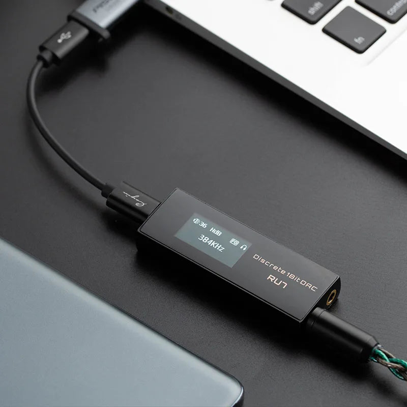 Portable Full Balanced 1-Bit DAC Amplifier with Leather Case