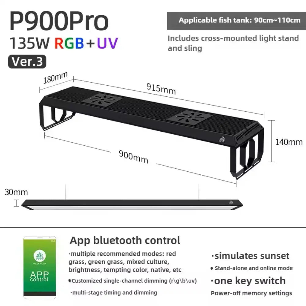 Planted Aquarium LED Growth Lamp P900 PRO