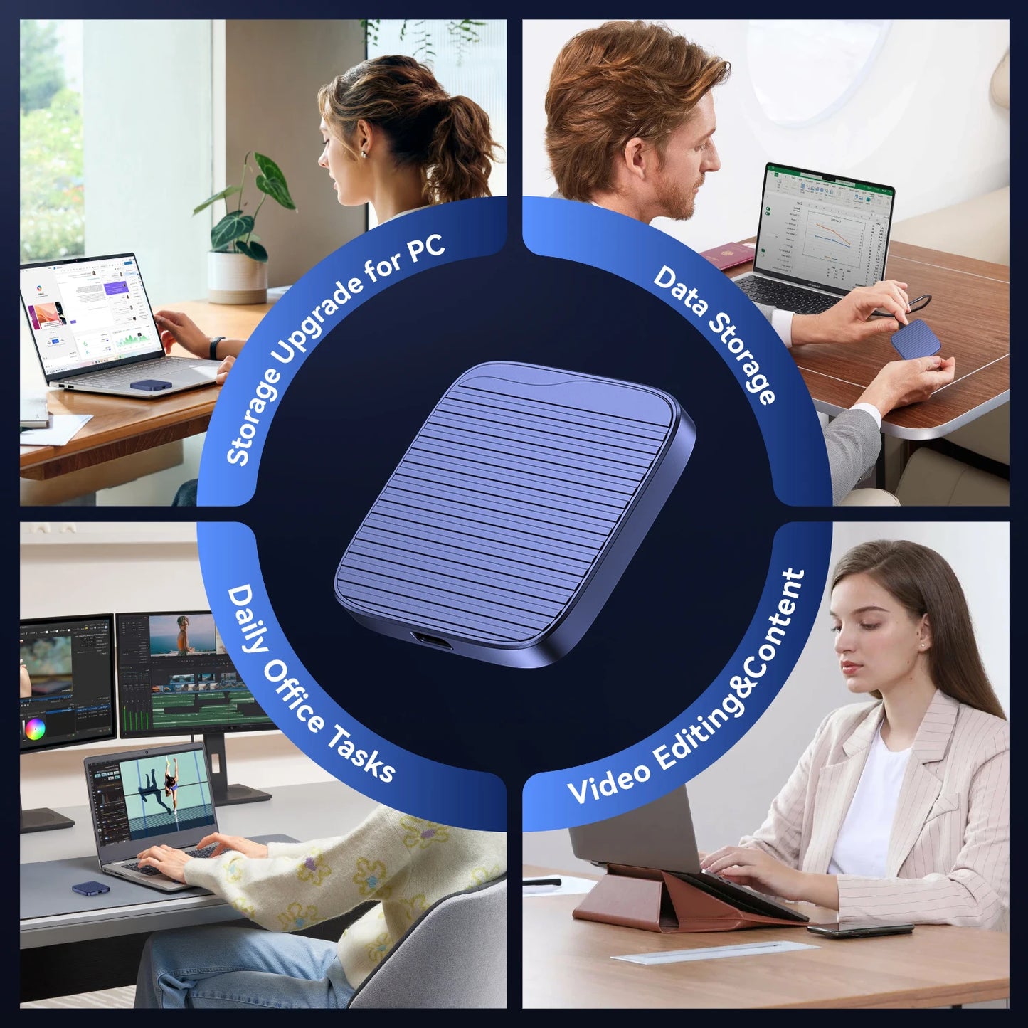 1TB Magnetic Portable SSD 2000MB/s for iPhone