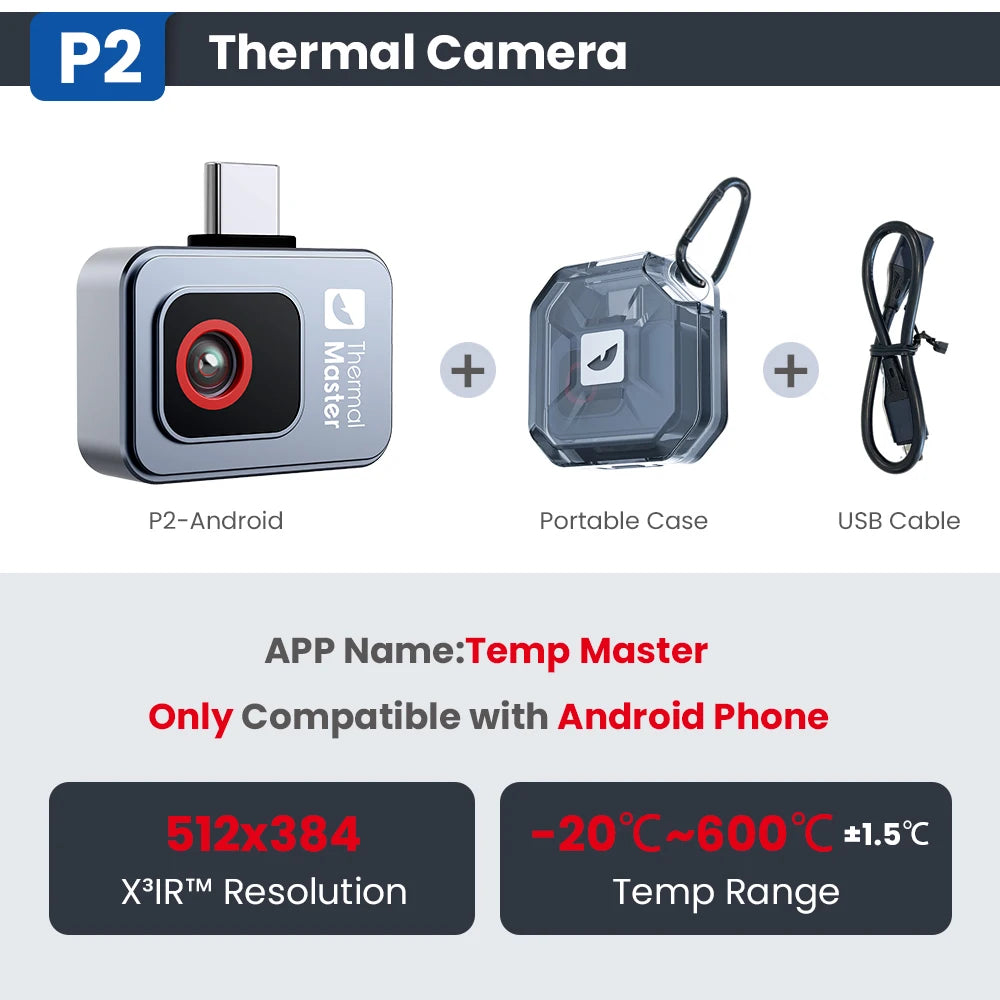 Android & iPhone Thermal Camera High-Temp Detection