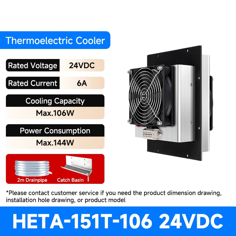 HETA-151T-106 24VDC 106W Panel Air Conditioner