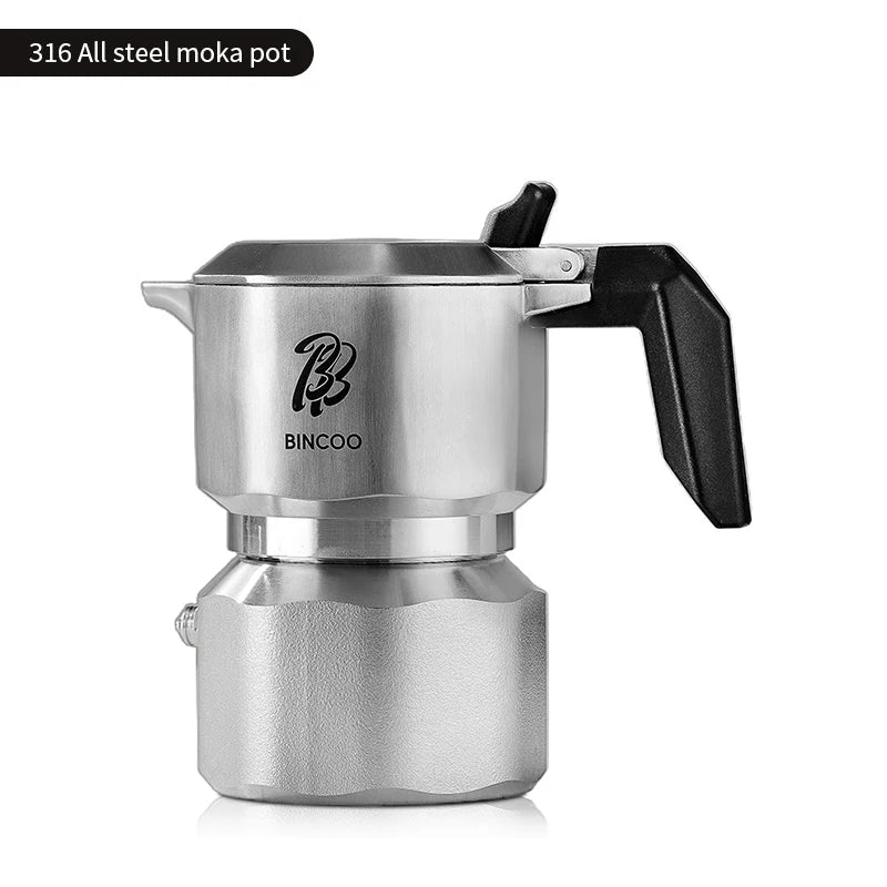 Barista-Style Moka Coffee Pot with Italian Design