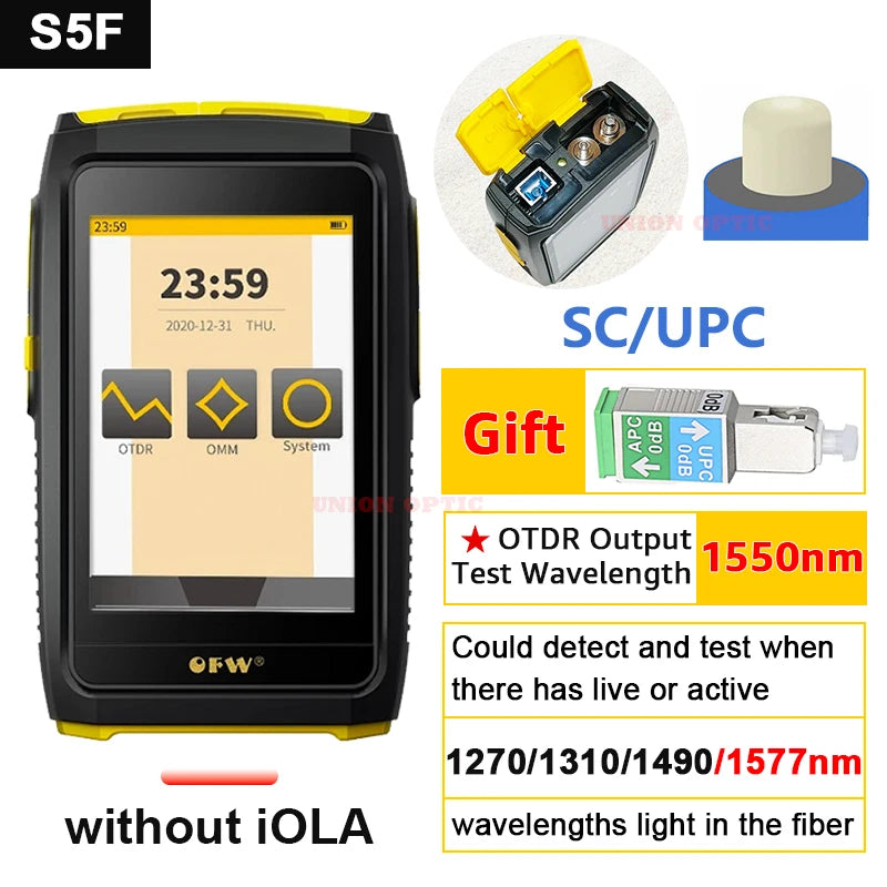 Compact 20dB Fibre Optic Reflectometer 1550nm Touchscreen