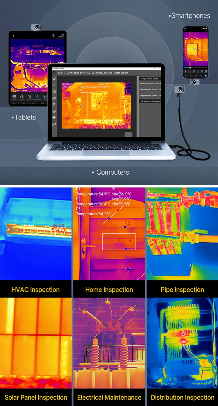 High-Resolution P2 Thermal Imager for Inspection & Repair