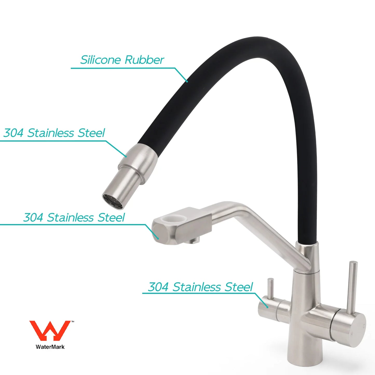 KYLINS Pull-Down 3-Way Kitchen Mixer Tap