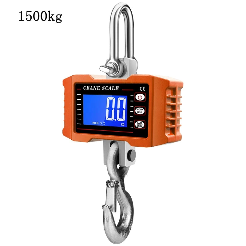1500kg Heavy Duty Digital Crane Scale with LCD Display