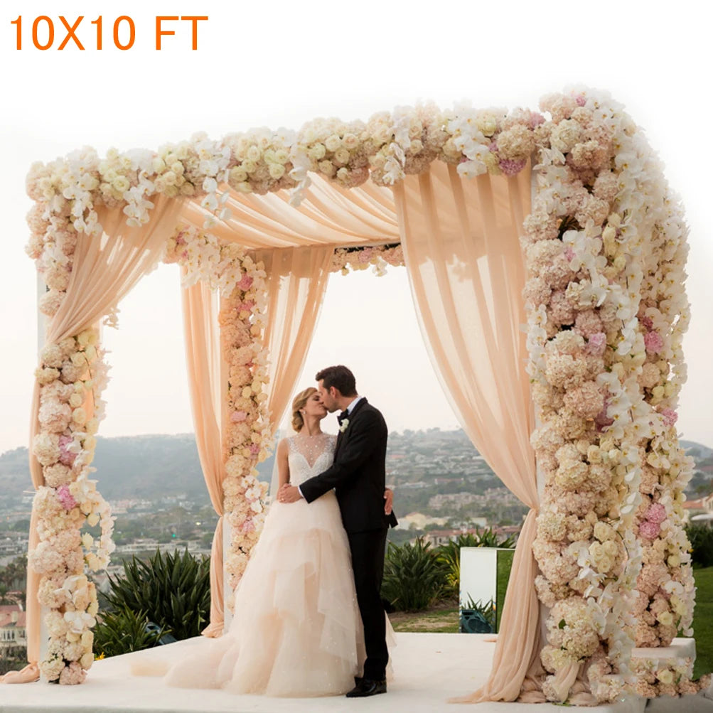 Heavy Duty 10ft x 10ft Wedding Backdrop Stand