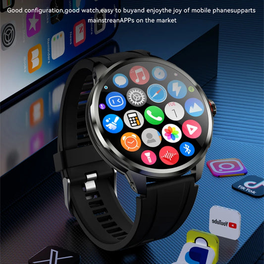 5G Full Netcom Smartwatch 1.95” AMOLED GPS Steel Silver