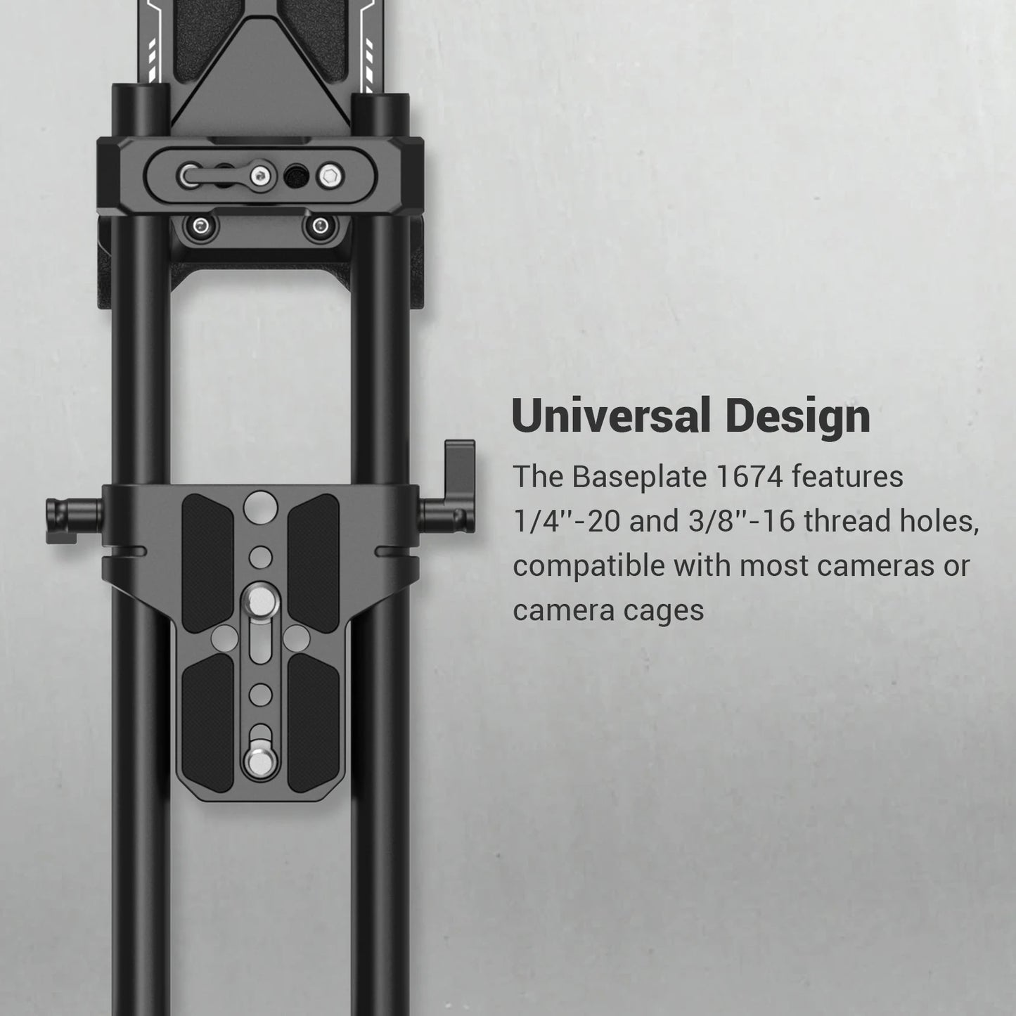 Adjustable DSLR Shoulder Mount Rig for Stable Video Shooting