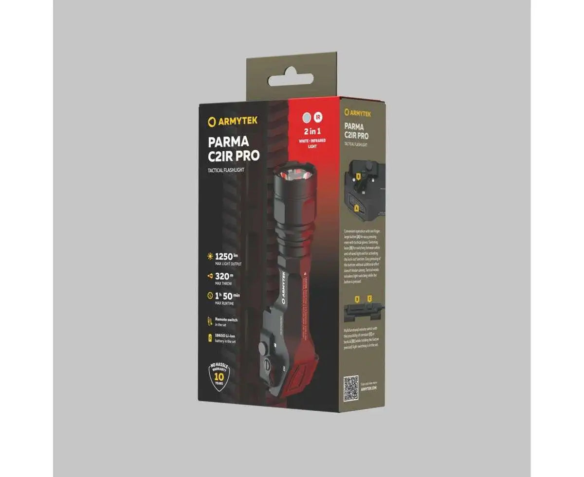 1250 Lumens IR Mounted Tactical Flashlight