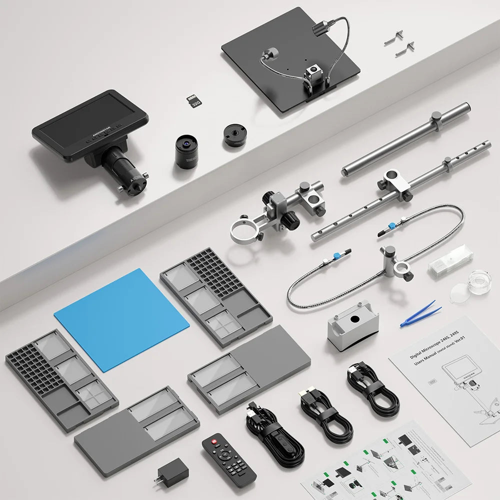 2000X 4K Trinocular Digital Microscope for PCB Soldering