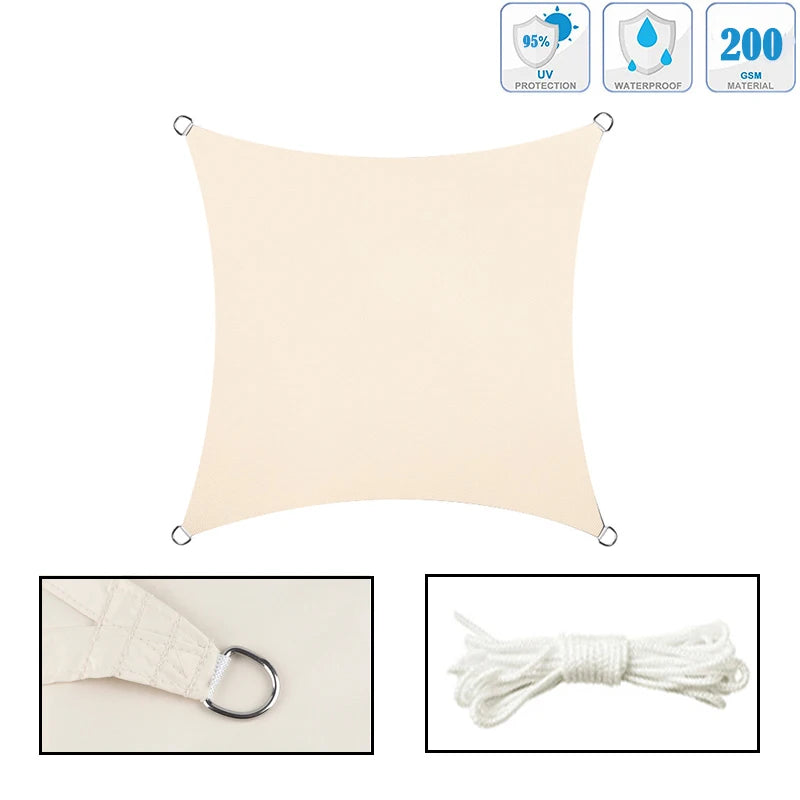 3x6m Camping Awning Sun Shelter Shade Sail
