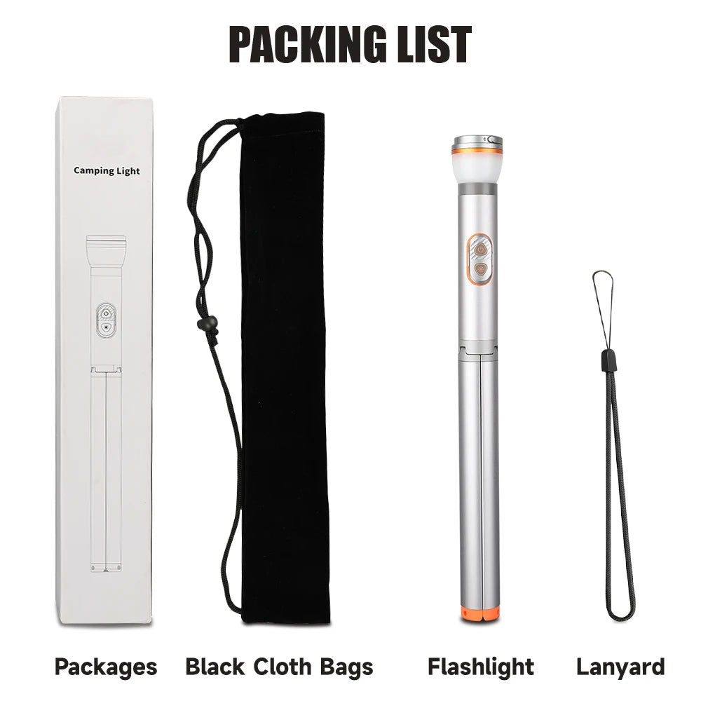 Retractable Telescopic Camping Lantern with Remote Control