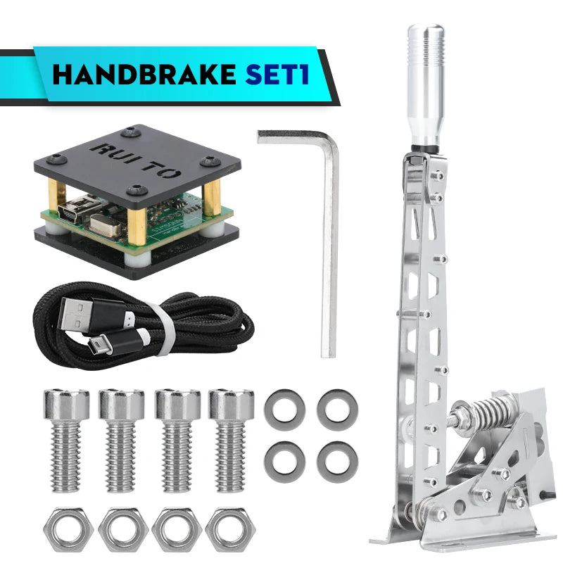 USB Sim Racing Handbrake with Adjustable Load Cell