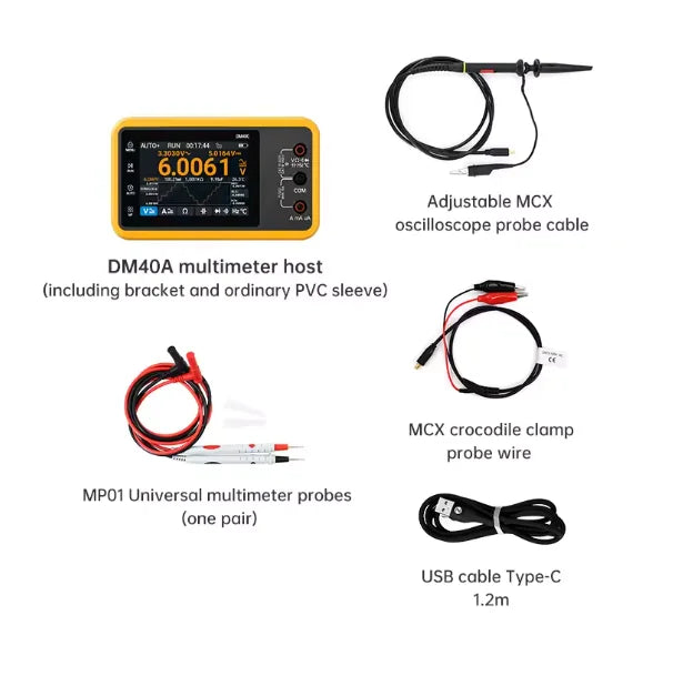 DM40A 3in1 Handheld Oscilloscope Multimeter Tool Set