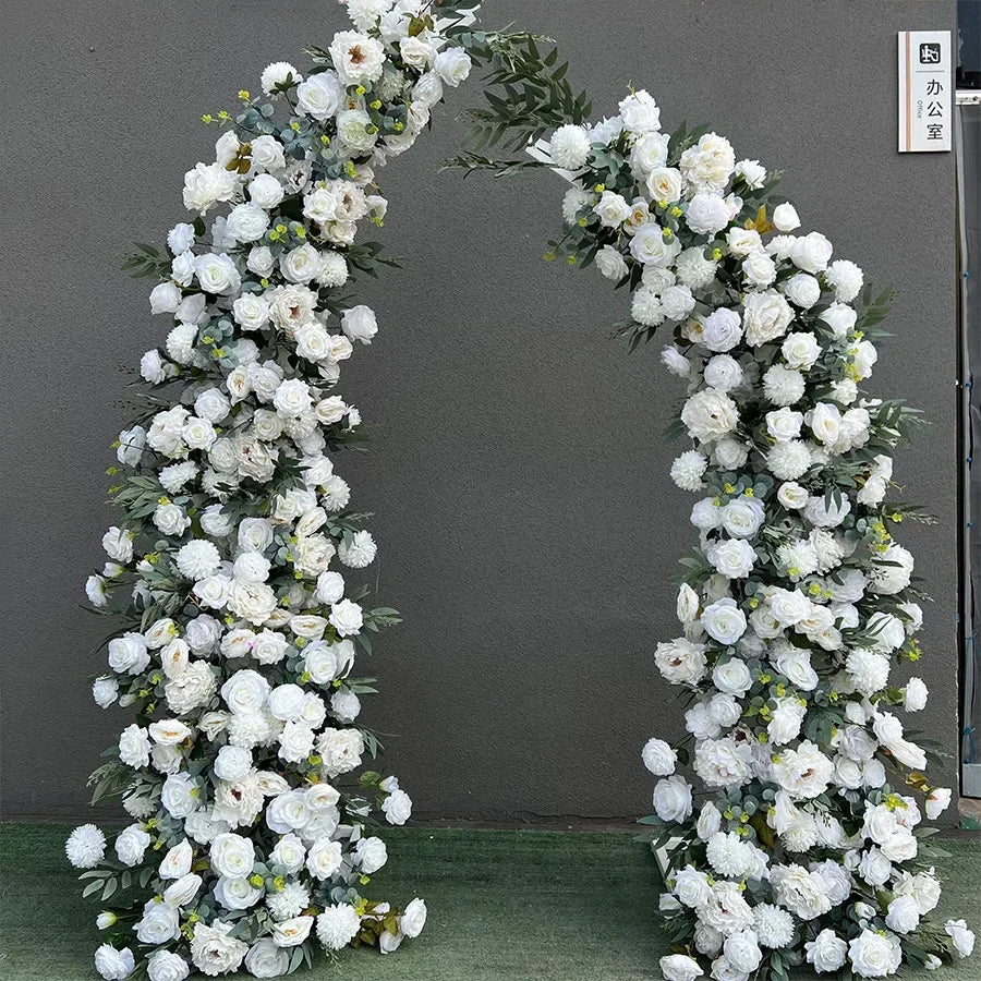 Modern Geometric White Arch for Party Background