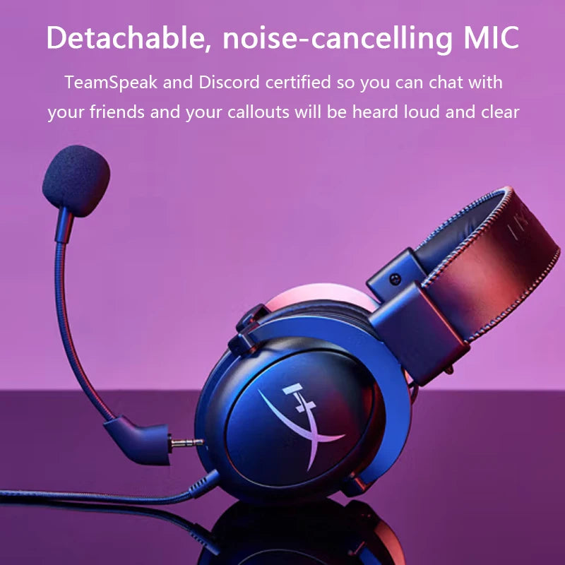 Wired Gaming Headset with USB Sound Card & Mic