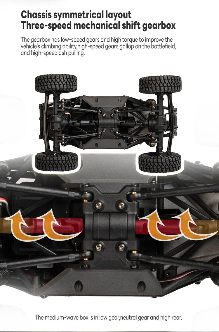 High-Torque 4WD RC Crawler Climbing Truck Pro