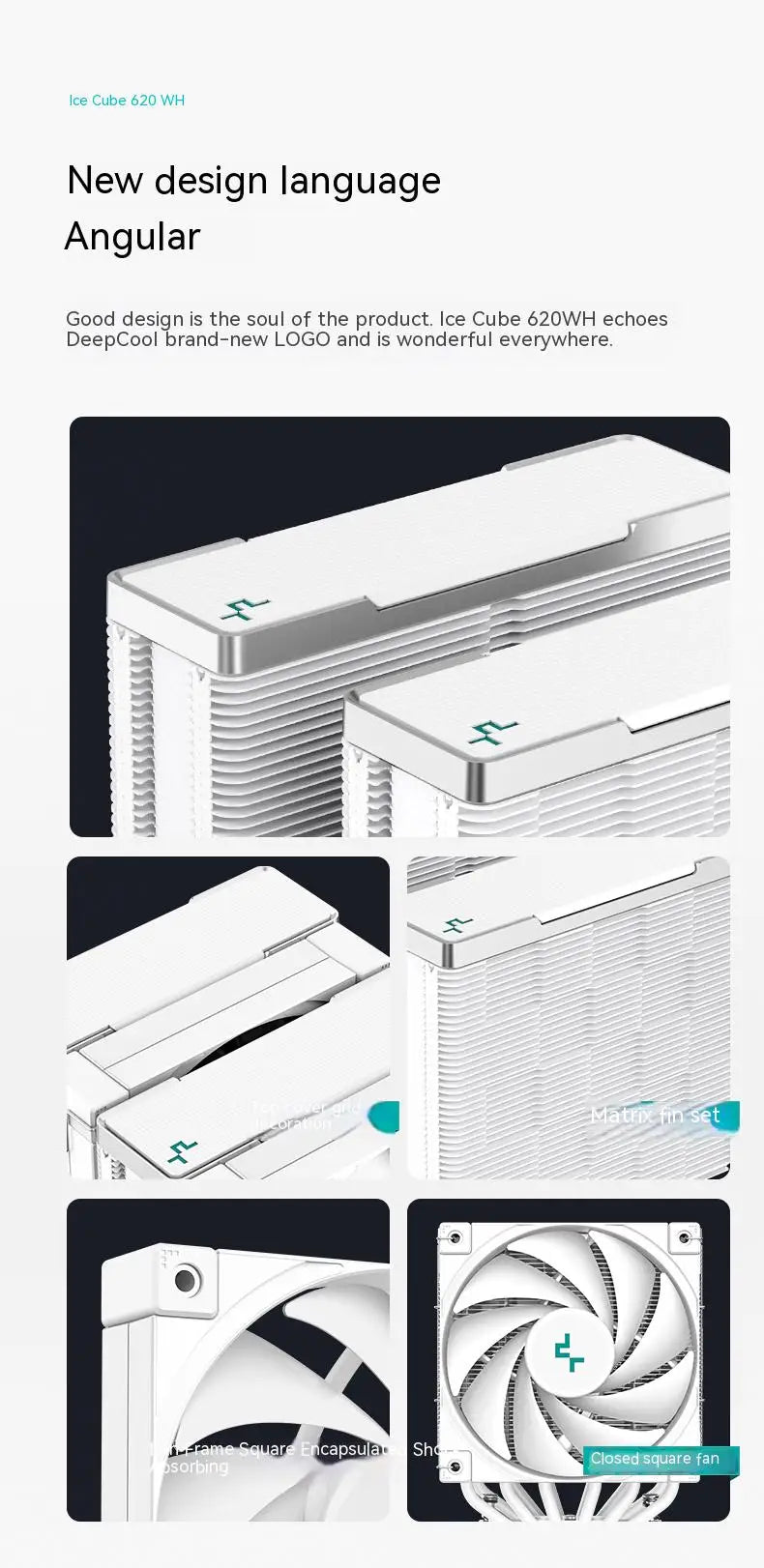 Zero Dark Dual Tower CPU Cooler with 6 Heat Pipes