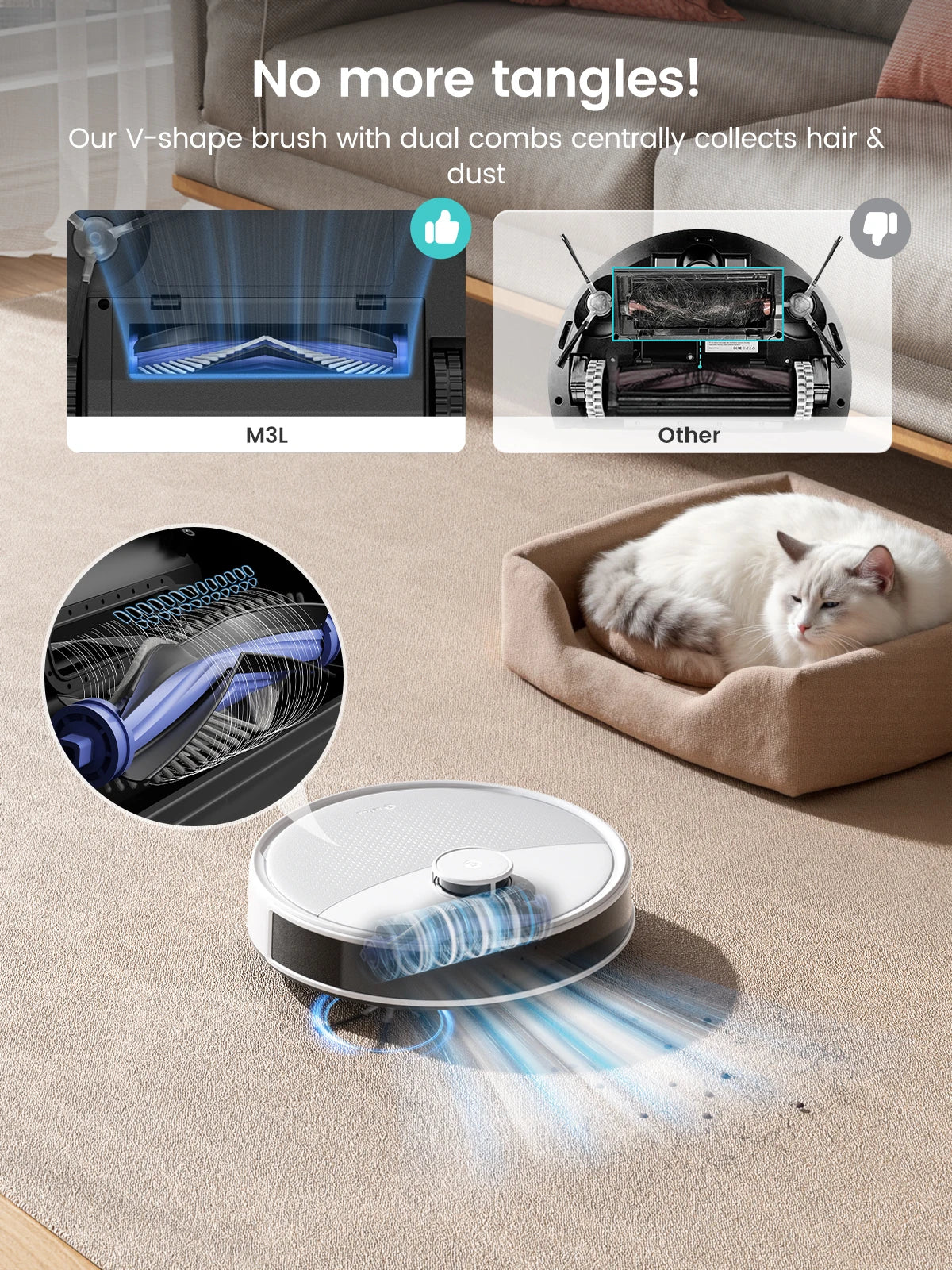 All-in-One Robot Vacuum with 220min Battery and Mop