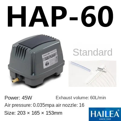 45W Quiet Air Pump for Aquariums and Fish Ponds