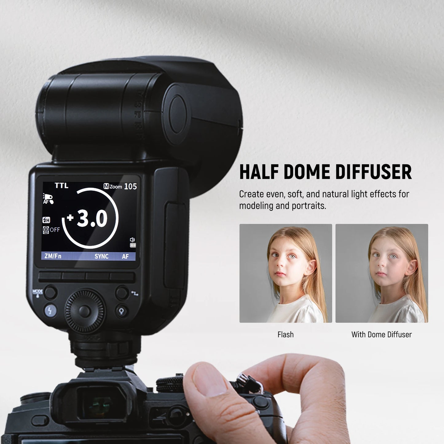 2.4G Wireless TTL Flash with 3000mAh Battery Nikon