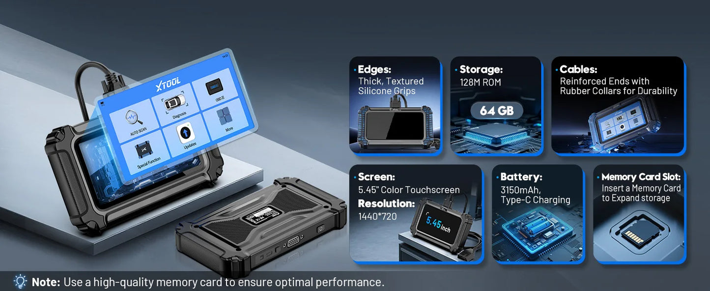 Professional OBD2 Car Scanner with CANFD and VIN Diagnostic